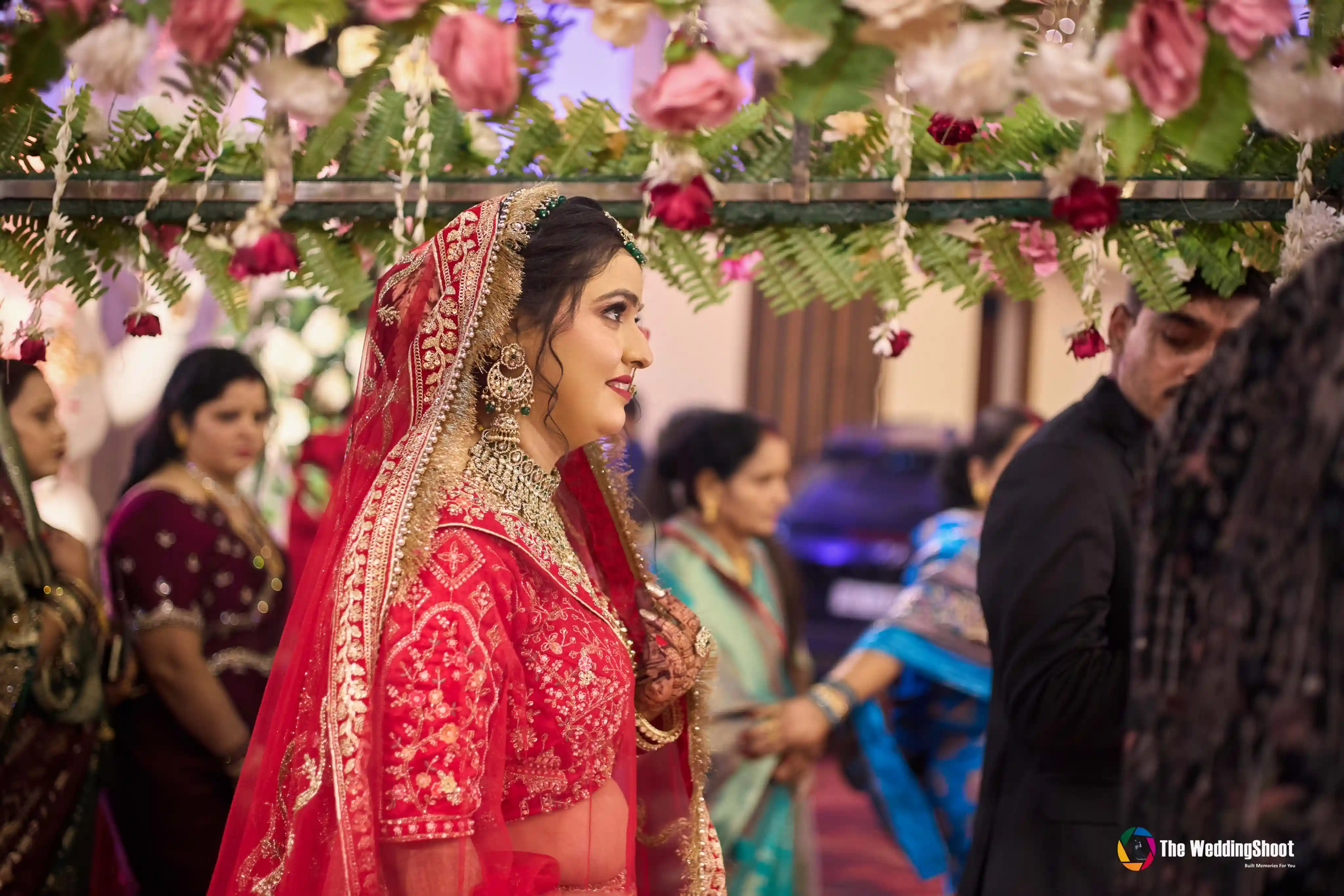 Varanasi bridal photoshoot ashish mehndi name by The WeddingShoot